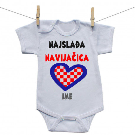 Bodije s kratkim rukavom Najslađa navijačica