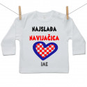 Majica s dugim rukavom Najslađa navijačica