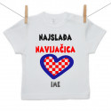 Majica s kratkim rukavom Najslađa navijačica