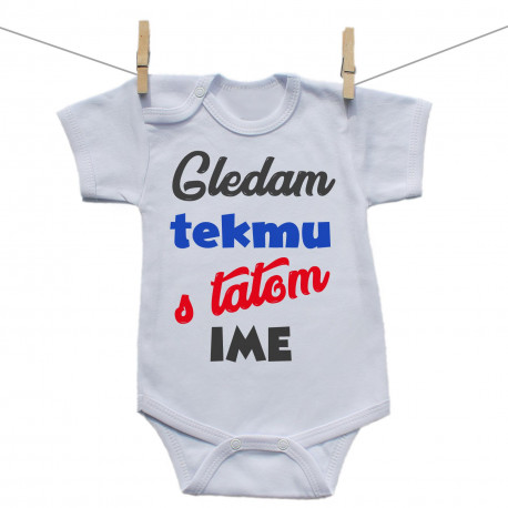 Bodije s kratkim rukavom Gledam tekmu s tatom