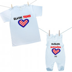 Obiteljski set (kombinezon) Glavni trener i njegova najslađa navijačica