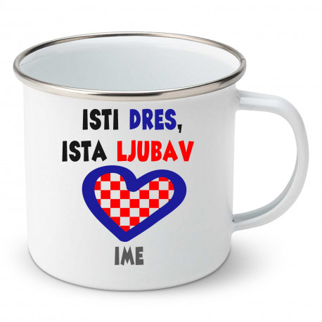 Emajlirana šalica Isti dres, ista ljubav