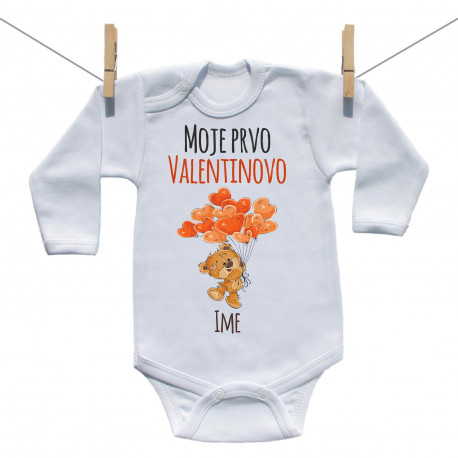 Bodije s dugim rukavom Moje prvo Valentinovo