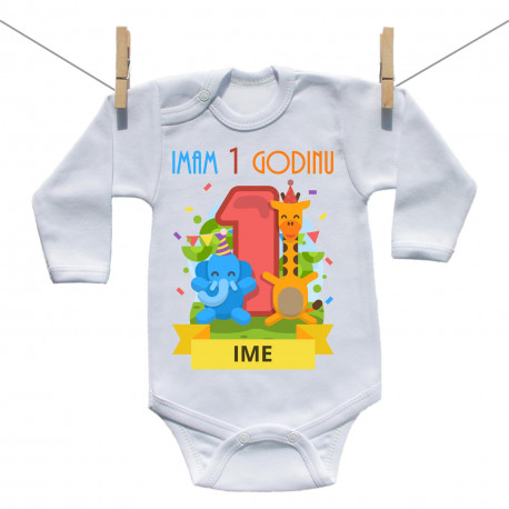 Bodije s dugim rukavom Imam 1 godinu