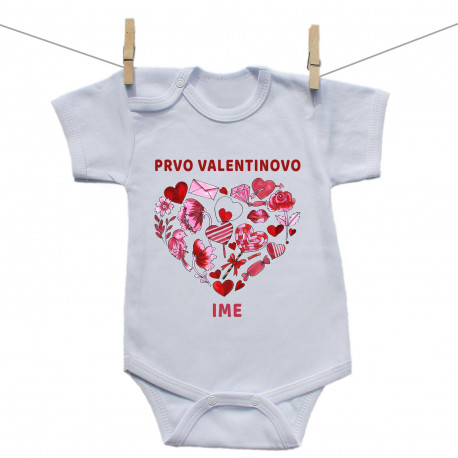 Bodije s kratkim rukavom Prvo Valentinovo