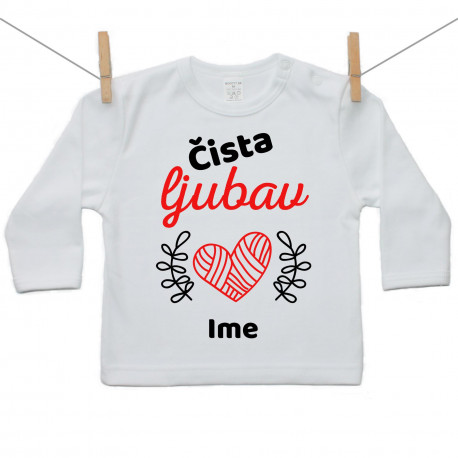 Majica s dugim rukavom Čista ljubav Majica s dugim rukavom Čista ljubav