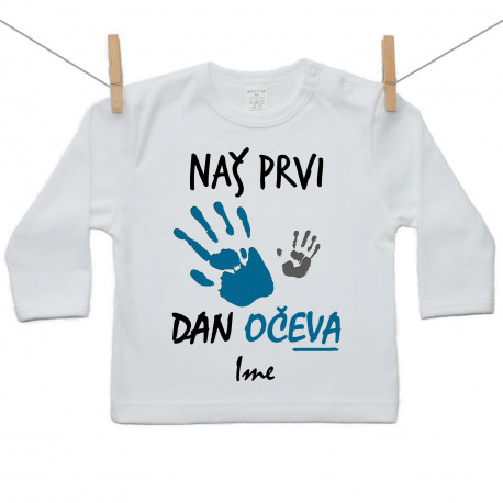 Majica s dugim rukavom Naš prvi Dan očeva