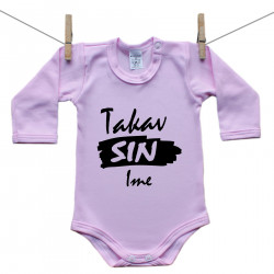 Roze bodije s dugim rukavom Takav sin