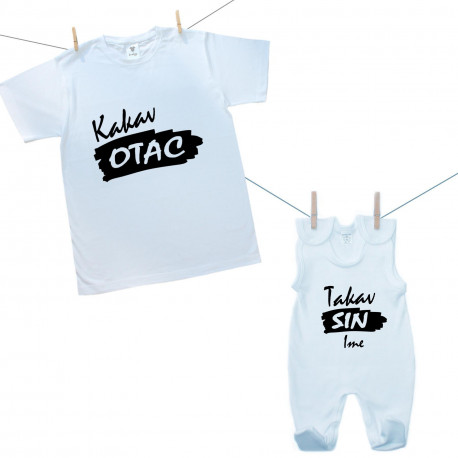 Obiteljski set (kombinezon) Kakav otac, takav sin