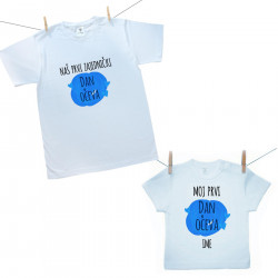 Obiteljski set (majica s kratkim rukavom) Naš prvi zajednički Dan očeva