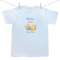 Muška majica Moj prvi Uskrs kao tata