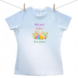 Ženska majica Moj prvi Uskrs kao mama