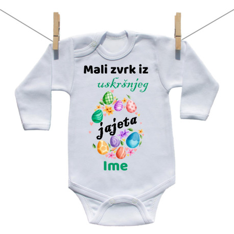 Bodije s dugim rukavom Mali zvrk iz uskršnjeg jajeta Bodije s dugim rukavom Mali zvrk iz uskršnjeg jajeta