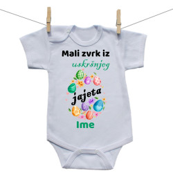 Bodije s kratkim rukavom Mali zvrk iz uskršnjeg jajeta