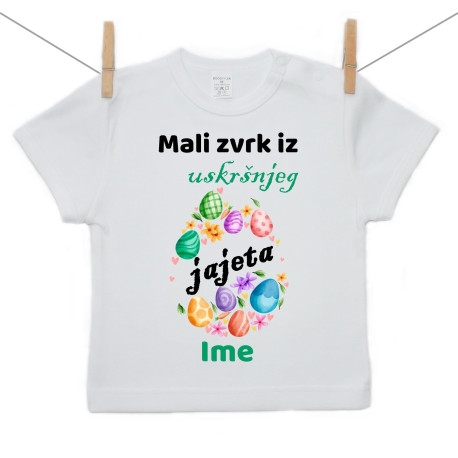 Majica s kratkim rukavom Mali zvrk iz uskršnjeg jajeta Majica s kratkim rukavom Mali zvrk iz uskršnjeg jajeta