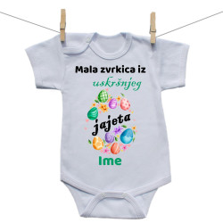 Bodije s kratkim rukavom Mala zvrkica iz uskršnjeg jajeta