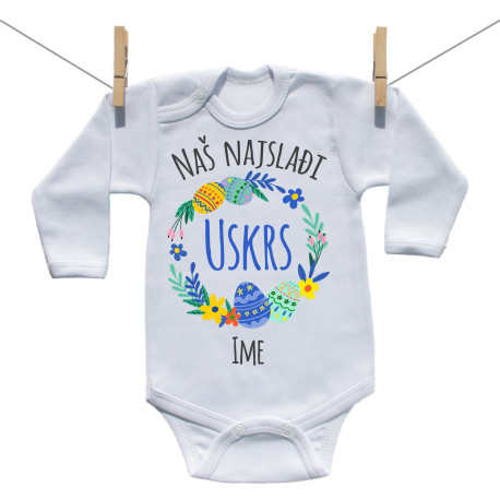 Bodije s dugim rukavom Naš najslađi Uskrs Bodije s dugim rukavom Naš najslađi Uskrs