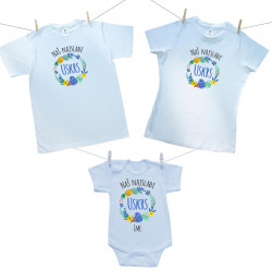 Obiteljski set (bodije s kratkim rukavom) Naš najslađi Uskrs