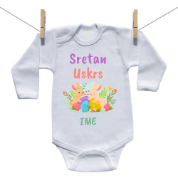 Bodije s dugim rukavom Sretan Uskrs