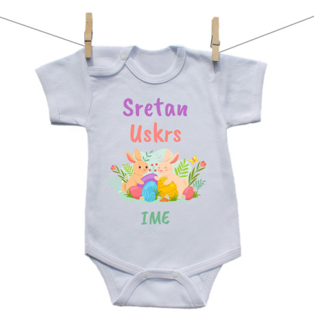 Bodije s kratkim rukavom Sretan Uskrs