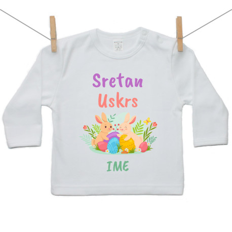 Majica s dugim rukavom Sretan Uskrs Majica s dugim rukavom Sretan Uskrs