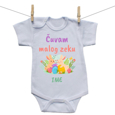Bodije s kratkim rukavom Čuvam malog zeku