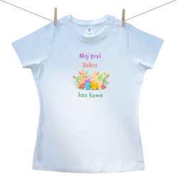 Ženska majica Moj prvi Uskrs kao kuma