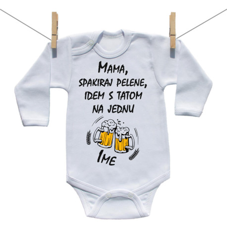 Bodije s dugim rukavom S tatom na jednu