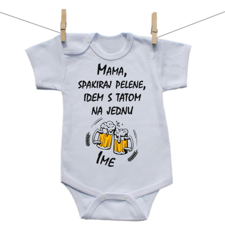 Bodije s kratkim rukavom S tatom na jednu