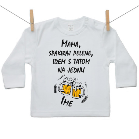 Majica s dugim rukavom S tatom na jednu