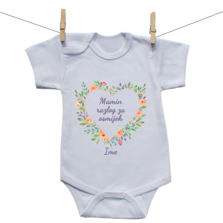 Bodije s kratkim rukavom Razlog za osmijeh