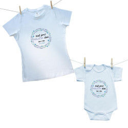 Obiteljski set (bodije s kratkim rukavom) Naš prvi Majčin dan 2026