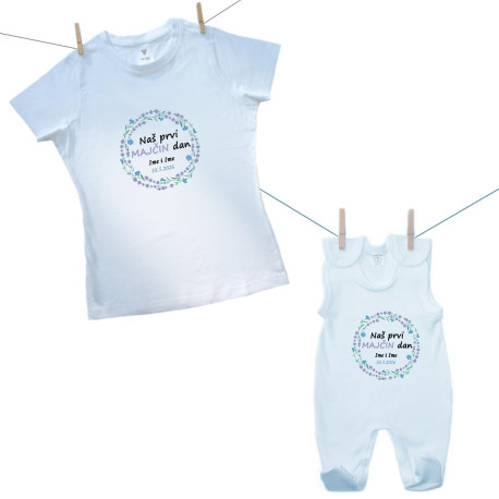 Obiteljski set (kombinezon) Naš prvi Majčin dan 2026