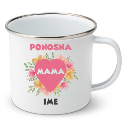 Emajlirana šalica Ponosna mama