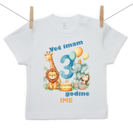 Majica s kratkim rukavom Već imam 3 godine Safari Majica s kratkim rukavom Već imam 3 godine Safari