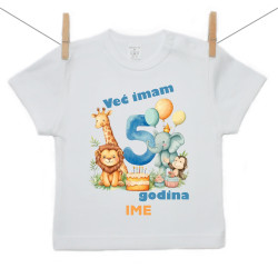 Majica s kratkim rukavom Već imam 5 godina Safari