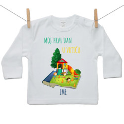 Majica s dugim rukavom Moj prvi dan u vrtiću