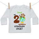 Majica s dugim rukavom Već 2 mjeseca istražujem svijet