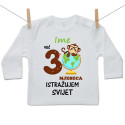 Majica s dugim rukavom Već 3 mjeseca istražujem svijet