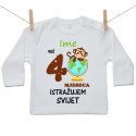 Majica s dugim rukavom Već 4 mjeseca istražujem svijet
