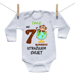 Bodije s dugim rukavom Već 7 mjeseci istražujem svijet