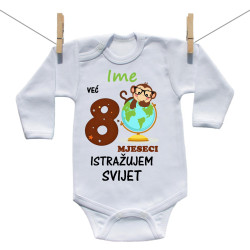 Bodije s dugim rukavom Već 8 mjeseci istražujem svijet