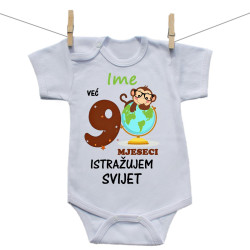 Bodije s kratkim rukavom Već 9 mjeseci istražujem svijet