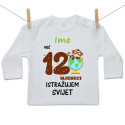 Majica s dugim rukavom Već 12 mjeseci istražujem svijet