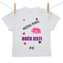 Majica s kratkim rukavom Neću pusu, hoću jesti!