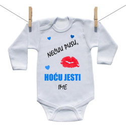 Bodije s dugim rukavom Nećuu pusu, hoću jesti!