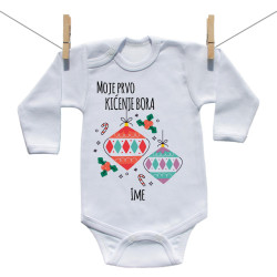 Bodije s dugim rukavom Moje prvo kićenje bora