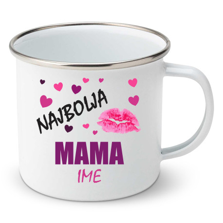 Emajlirana šalica Najbolja mama Emajlirana šalica Najbolja mama