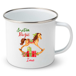Emajlirana šalica Konjić za ljuljanje