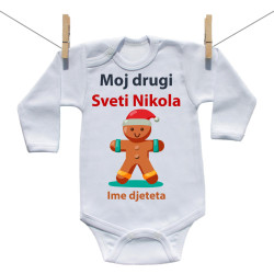 Bodije s dugim rukavom Moj drugi Sveti Nikola s medenjakom